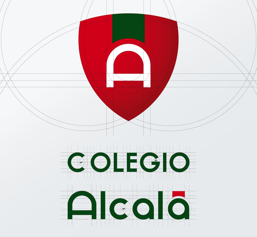 Construcción Geométrica de Logotipo y el Símbolo para el Colegio Alcalá