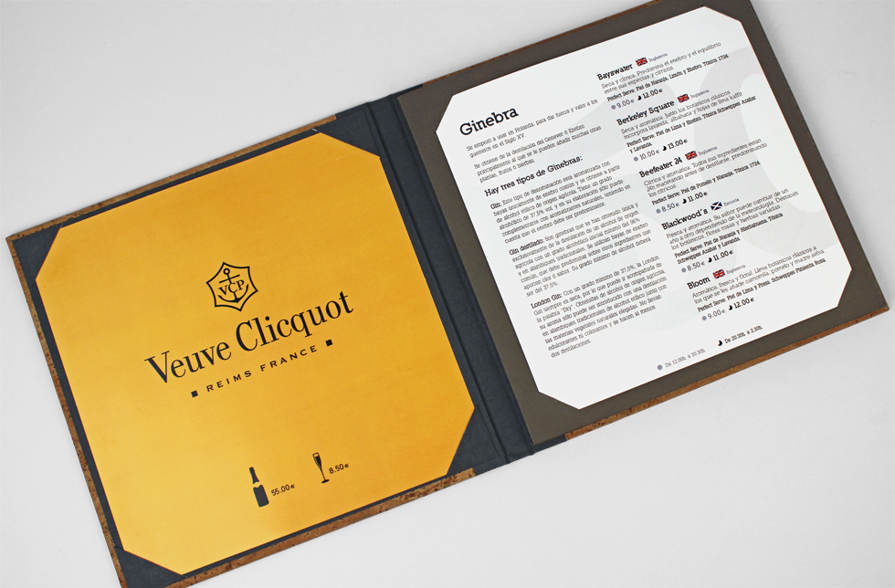 Interior actualizable Carta Bebidas Premium