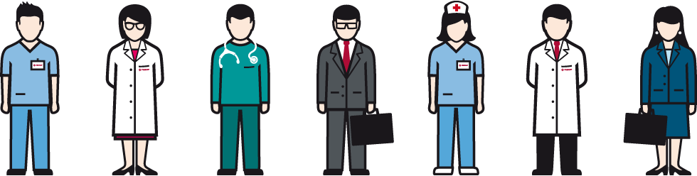 Ilustración Médicos, Enfermeras, Celadores y Personal Fremap 2014