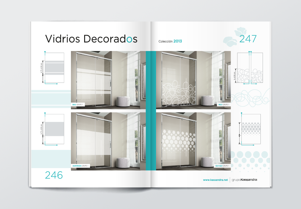 Doble página Vidrios Decorados