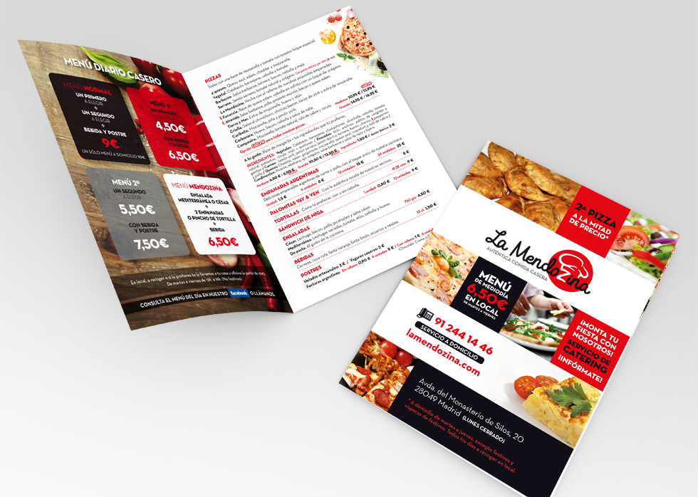 Diseño y buzoneo de díptico.