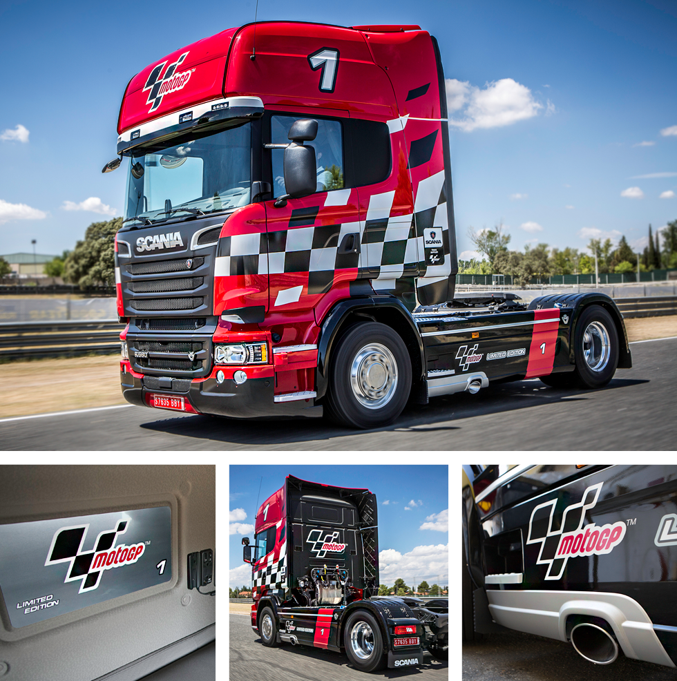 Diseño Camión Limited Edition Moto GP Scania